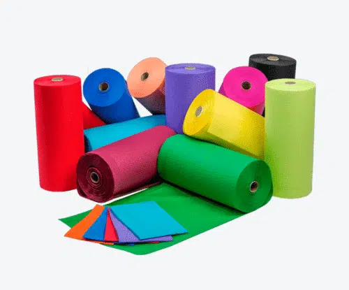 Babero desechable dental en rollo de 80 unidades en colores surtidos, resistente e impermeable para clínicas odontológicas.